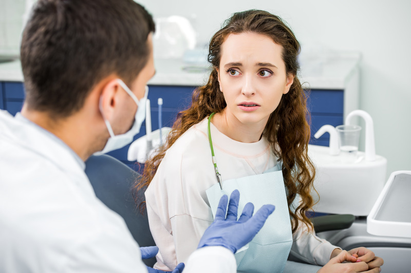 Patient anxious about sensitivity with veneers